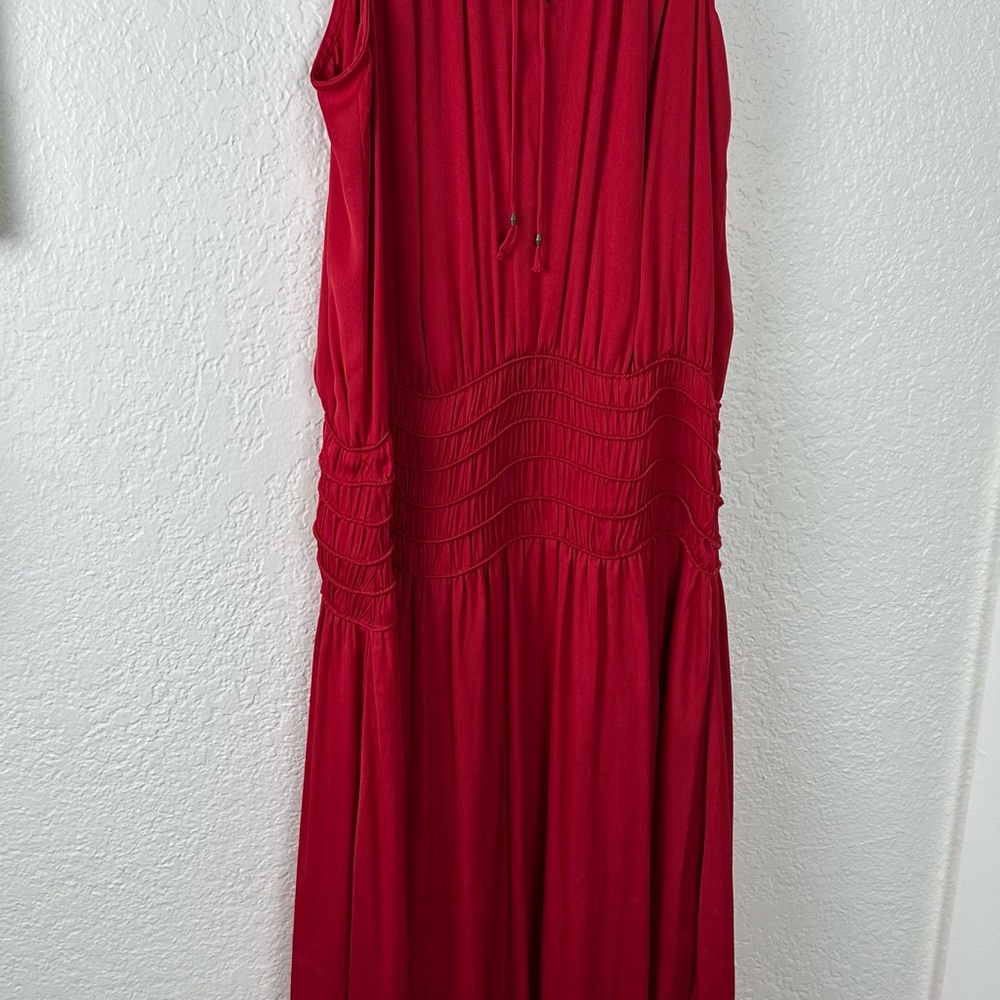 White House Black Market Red Maxi Dress